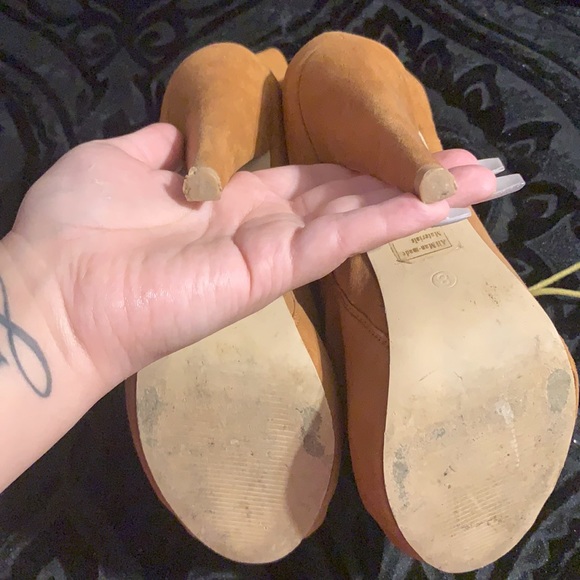 Brown open toe booties - Picture 4 of 4